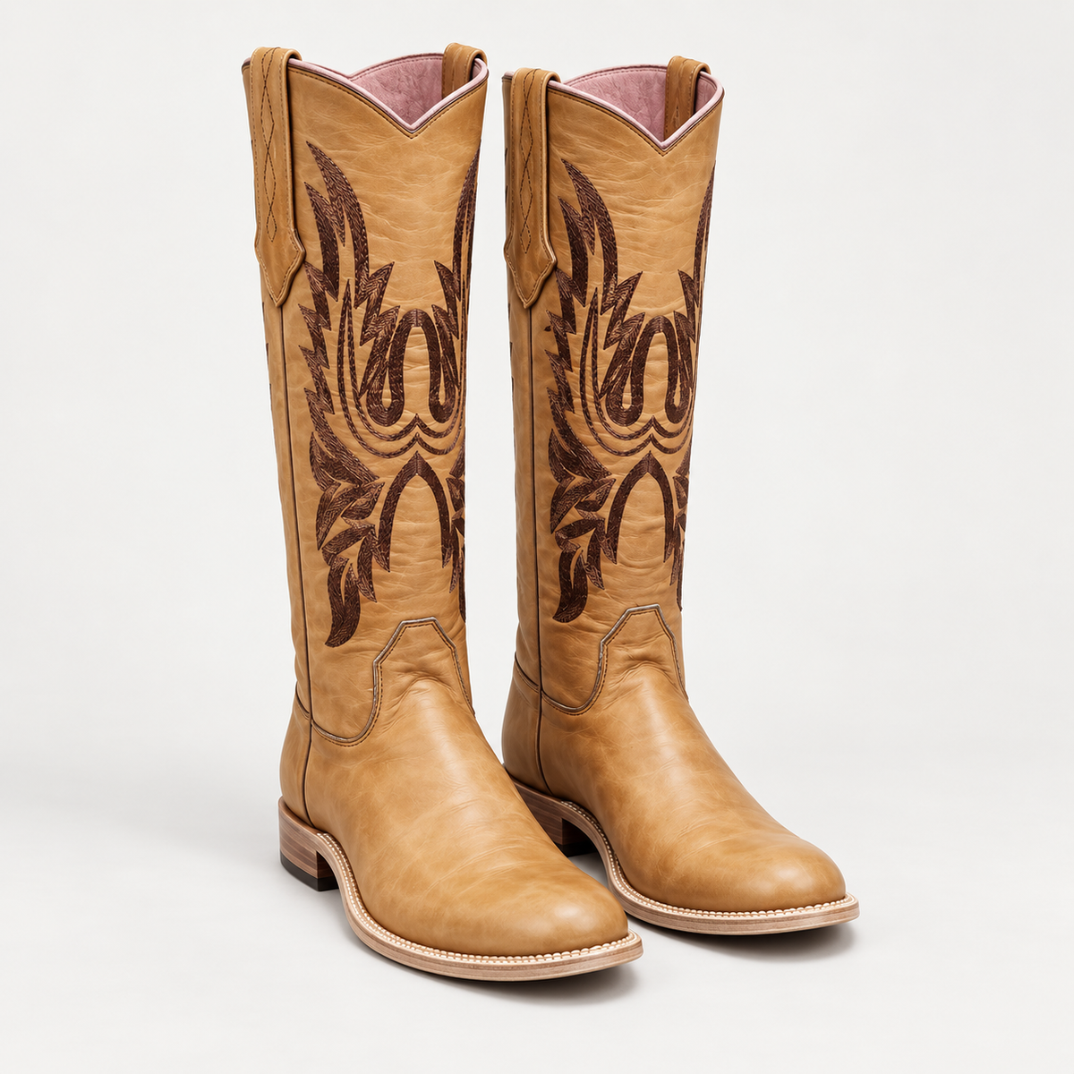 PGH  Heritage Western Tan Polo Boots