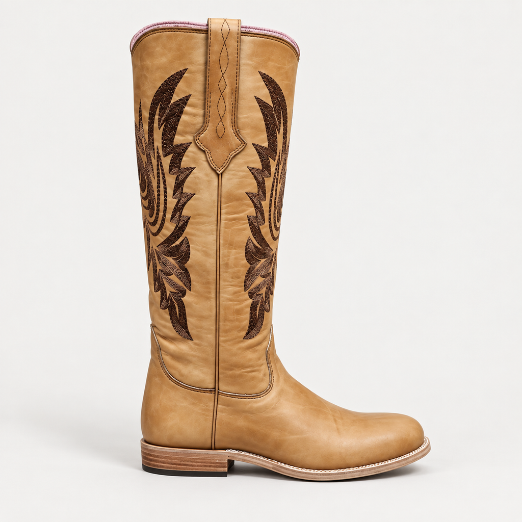 PGH  Heritage Western Tan Polo Boots