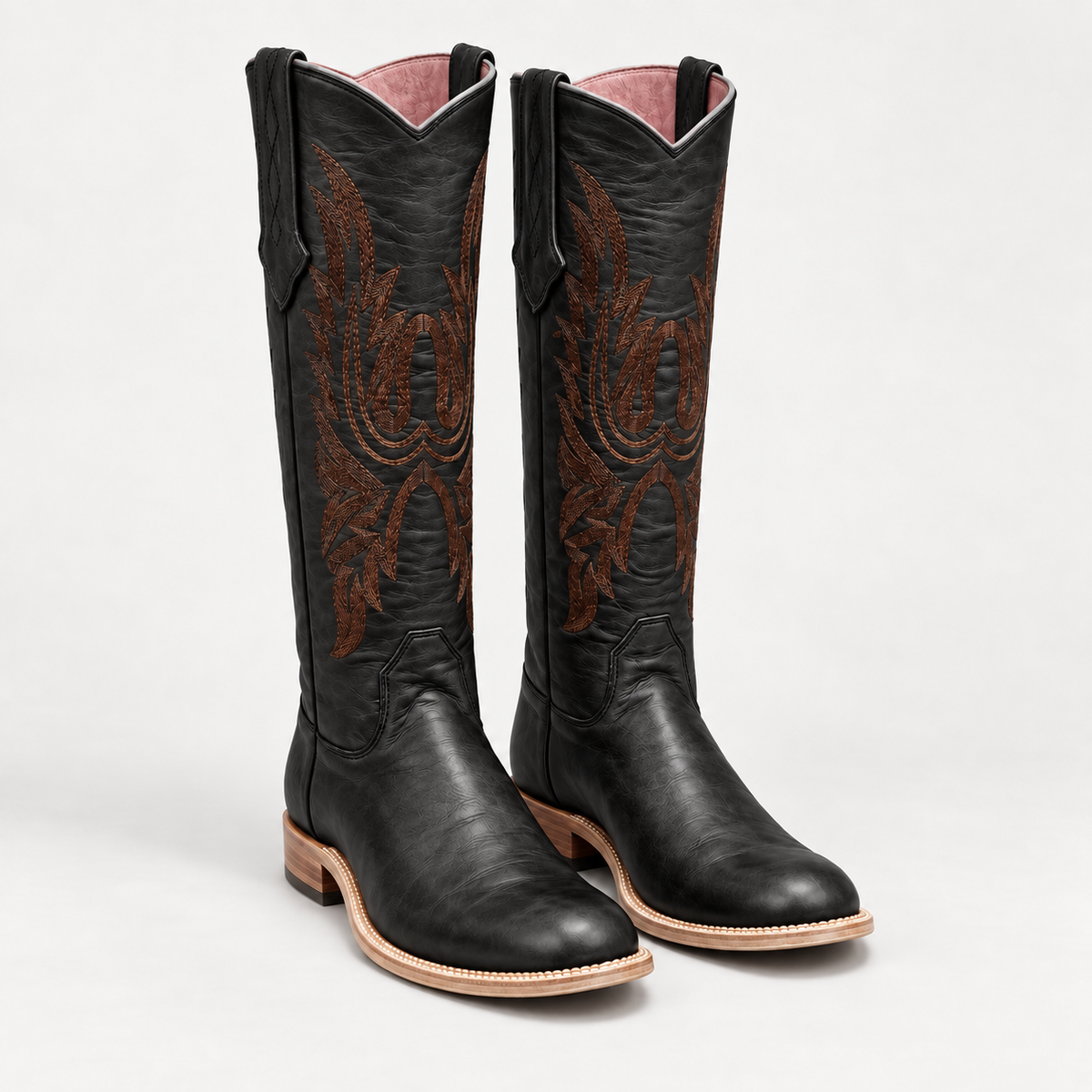 PGH Heritage Western Black Leather Polo Boots