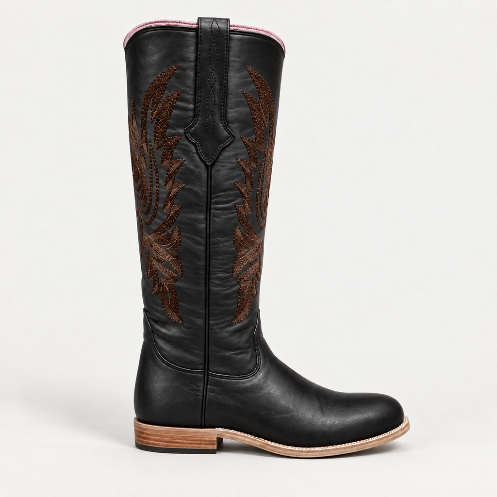 PGH Heritage Western Black Leather Polo Boots
