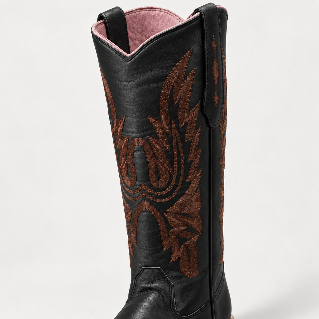 PGH Heritage Western Black Leather Polo Boots