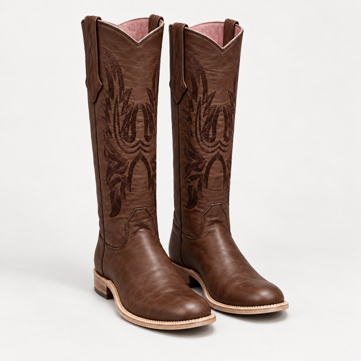 PGH Heritage Western Chocolate Brown Leather Polo Boots